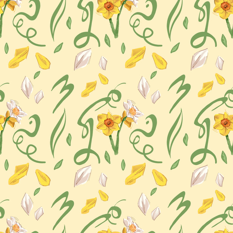 "Spring's here" Pattern design (2026)